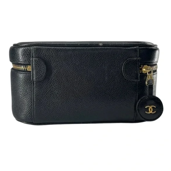 Chanel Black Leather Vanity Case - Picture 2 of 16